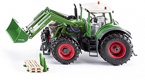 Модель трактора Fendt 939 Vario с фронтальным погрузчиком (Siku, 6778k)